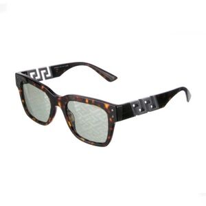 New Versace Havana Monogram Square Sunglasses - VE4421 108/V8